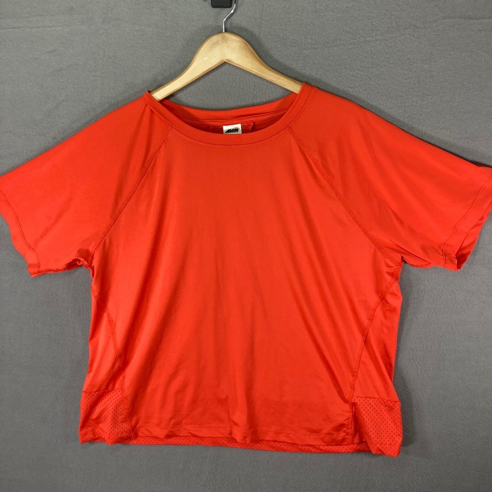 AVIA XXL (20) Womens Activewear‎ Top Orange Short Sleeve Athletic Shirt